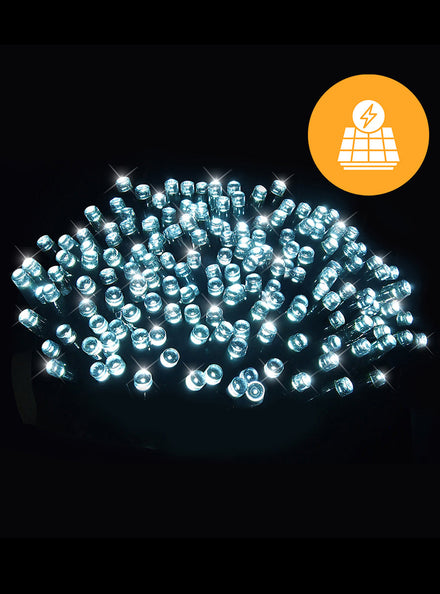 Cool White Solar Powered 30m Fairy String Lights - Main Image
