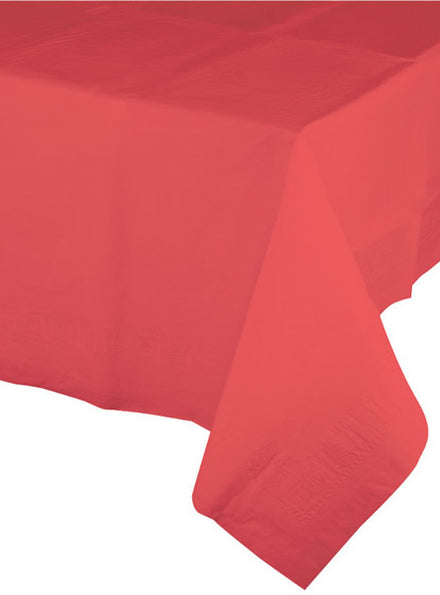 Coral 274cm Tissue and Plastic Back Table Cover – Main Image
