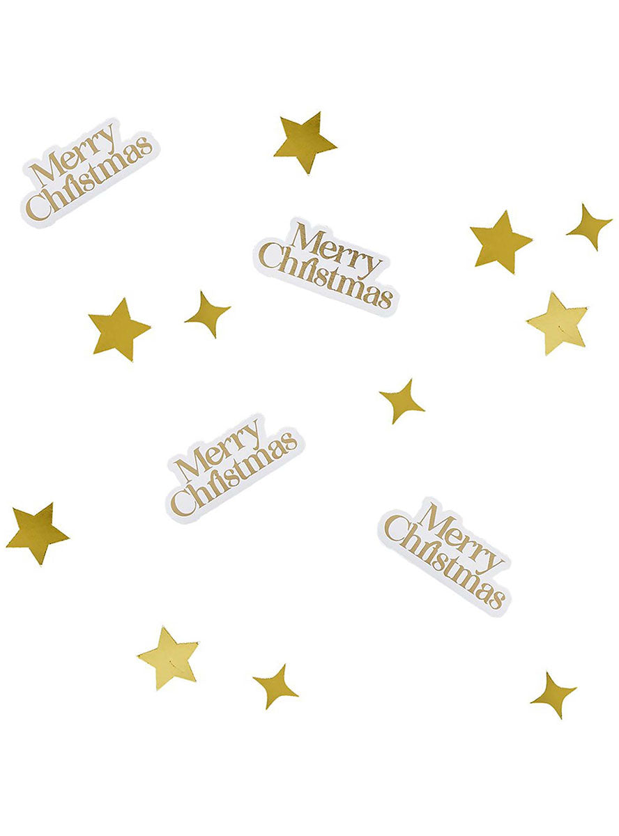 White And Gold Cosy Christmas Table Scatters – Main Image