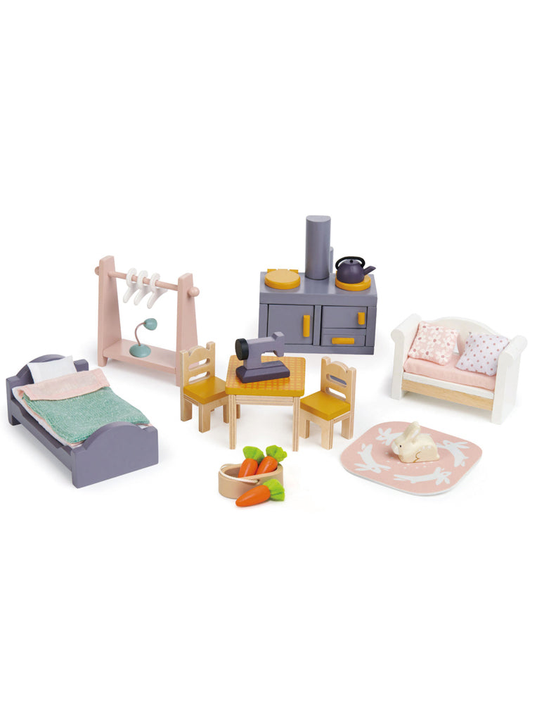 Cottontail Cottage Childrens Wooden Doll House - Furniture Image