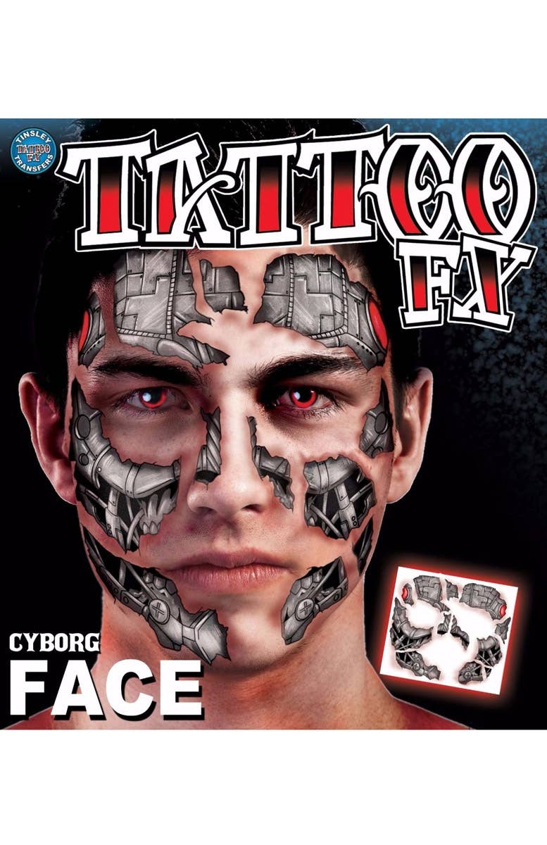 Temporary Face Tattoo Makeup Halloween FX Makeup