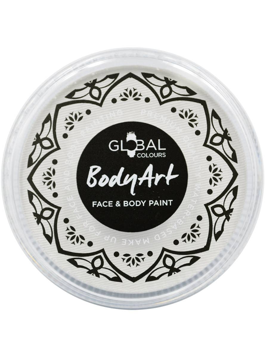 White Water Based Face and Body Cake Makeup - Front Image