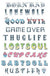 Knuckle Temporary Tattoo Phrases Costume Accessory