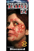 Diseased Skin Creepy Temporary Tattoo Main Image