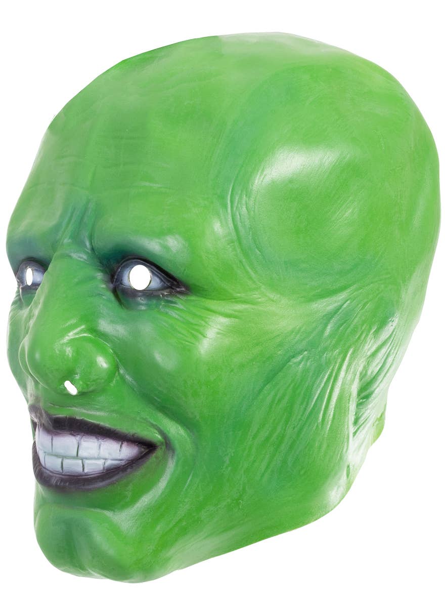 Adults Green The Mask Latex Costume Mask- Side Image