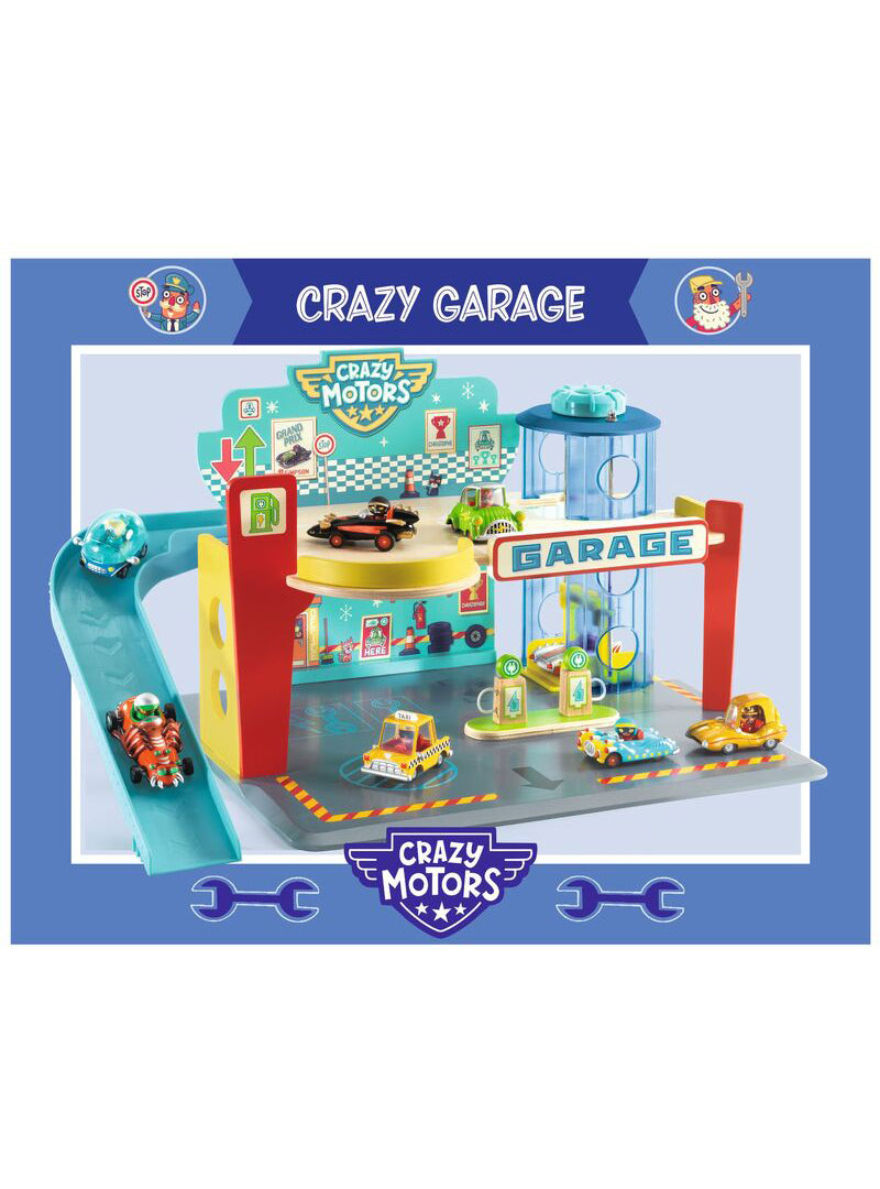 Crazy Motors Garage Toy Set