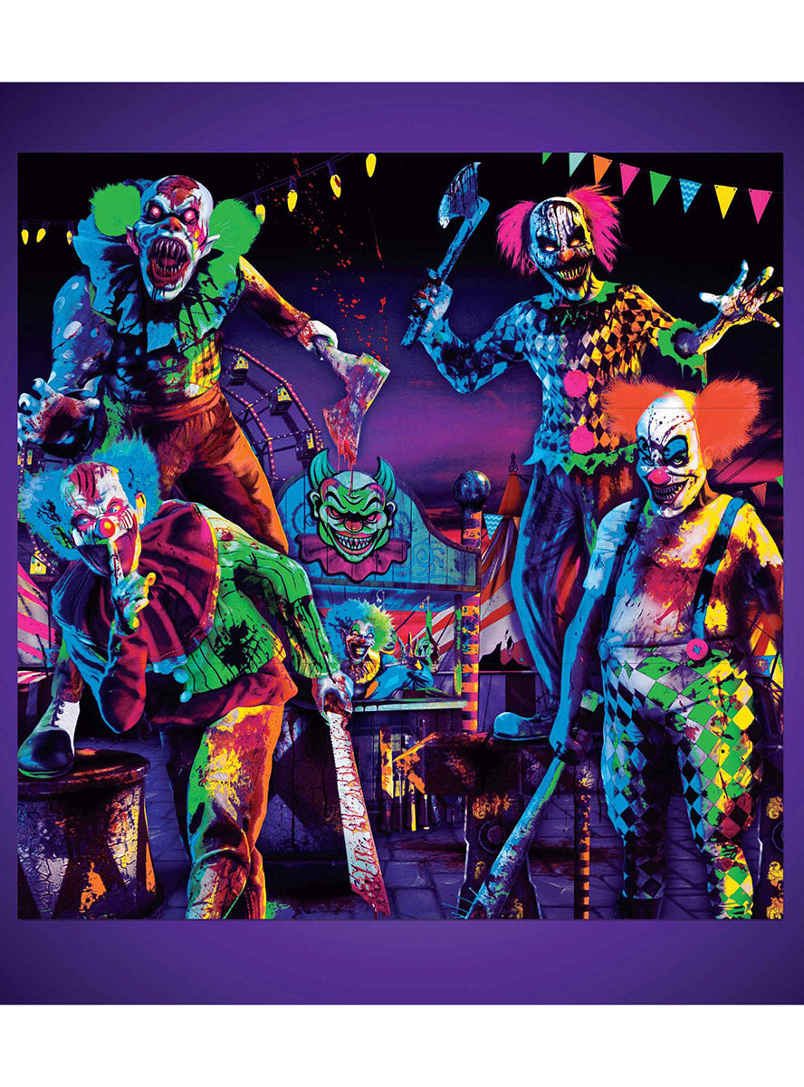 Halloween 6 Piece Creepy Carnival Decorating Kit - Main Image