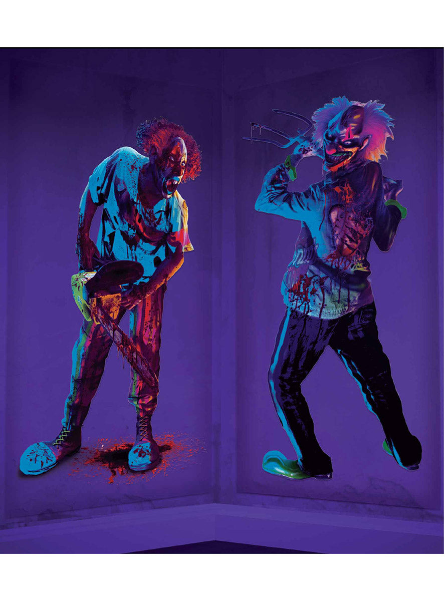 UV Reative Creepy Carnival Halloween Scene Setter - Main Image