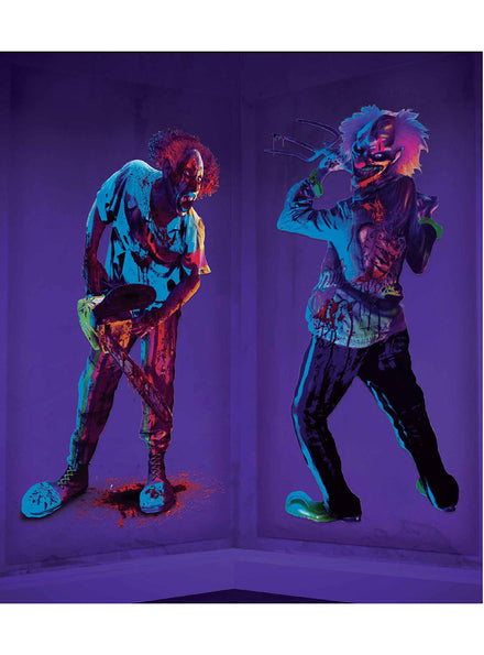 UV Reative Creepy Carnival Halloween Scene Setter - Main Image