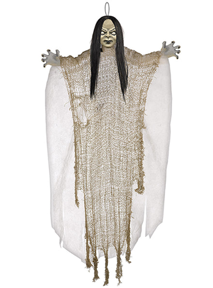 Hanging Halloween Creepy Girl Decoration - Main Image