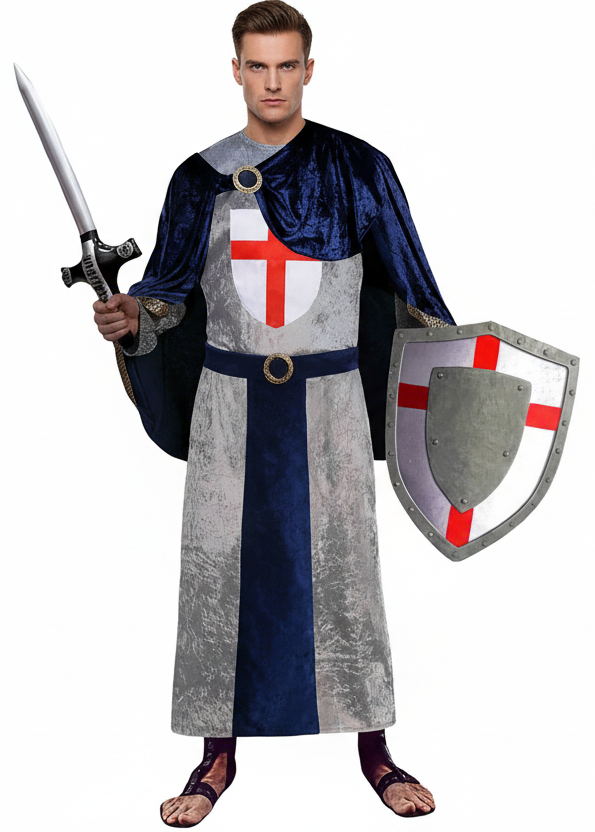 Heroic Crusader Medieval Knight Costume