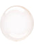 Image of Crystal Clearz Orange 50cm Round Bubble Balloon