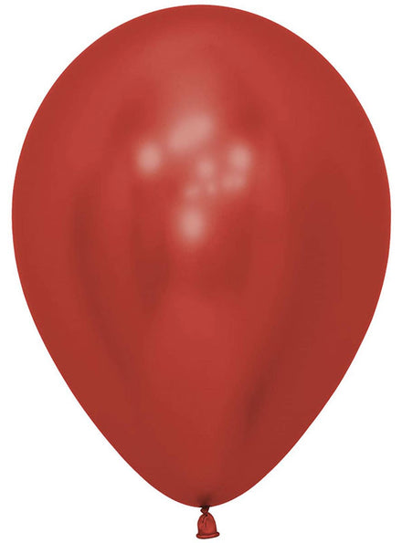 Image of Crystal Reflex Red Small Single 12cm Latex Balloon