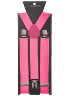 Adult's Pink Costume Suspenders