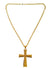 Large Deluxe Gold Ornate Cross Nun, Priest or Halloween Costume Accessory Jewellery