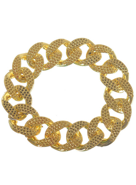 Rapper Gold Chain Costume Bracelet