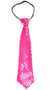 Image of Sequinned Hot Pink Adults Tie Costume Accessory