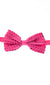 Hot Pink Satin Bow Tie with Sequins Main Image