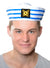 Adult's White and Blue Striped Navy Sailor Costume Hat Accessory