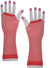 Long Red Fishnet Fingerless Gloves