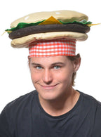 Funny Plush Hamburger Costume Hat