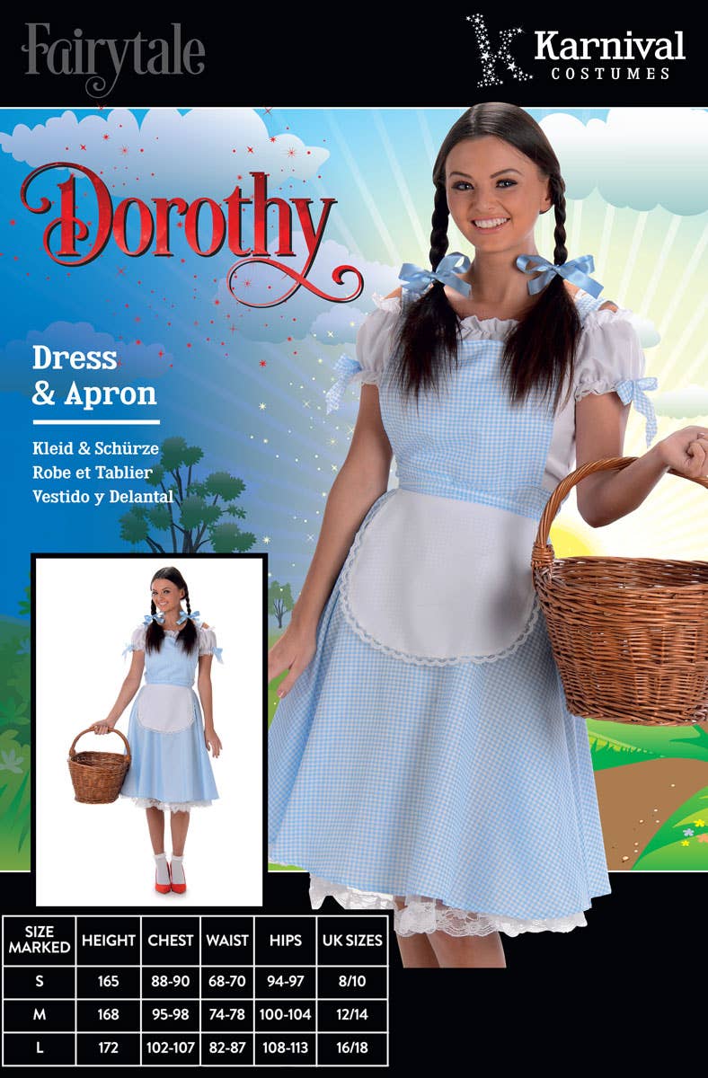 Wizard of Oz Dorothy Blue Costume Dress | Dorothy Costume for Women Wizard of Oz Dorothy Blue Costume Dress | Dorothy Costume for Women