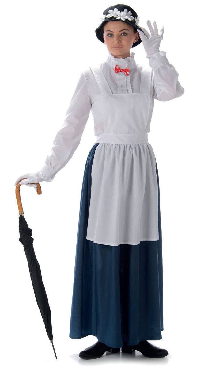 Women's Mary Poppins Fancy Dress Costume Main Image