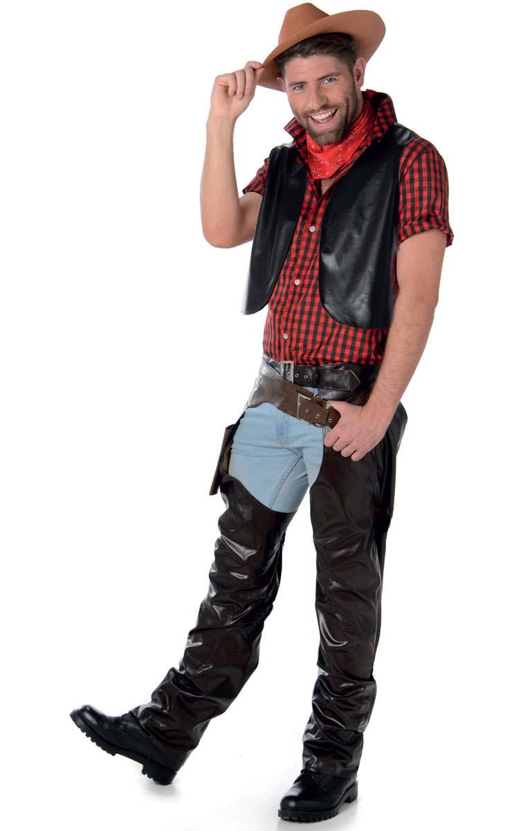 Men's Wild West Cowboy Costume - Main Image