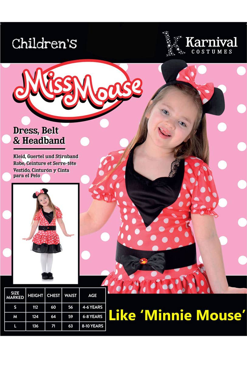 Minnie Mouse Polka Dot Disney Costume for Girls