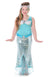 Girls Blue Mermaid Fancy Dress Costume Main Image