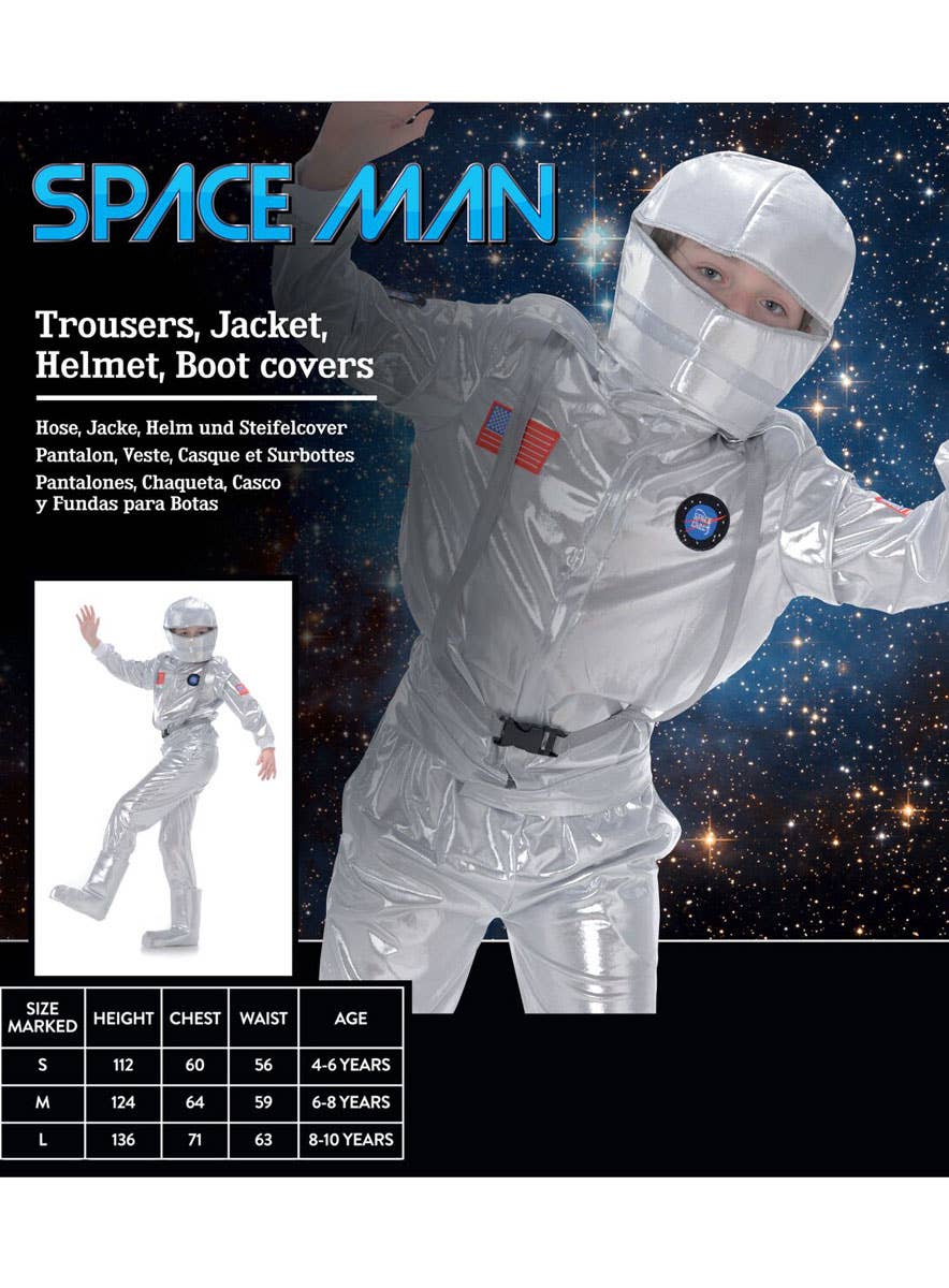 Astronaut Boys Fancy Dress Costume | NASA Spaceman Kids Costume