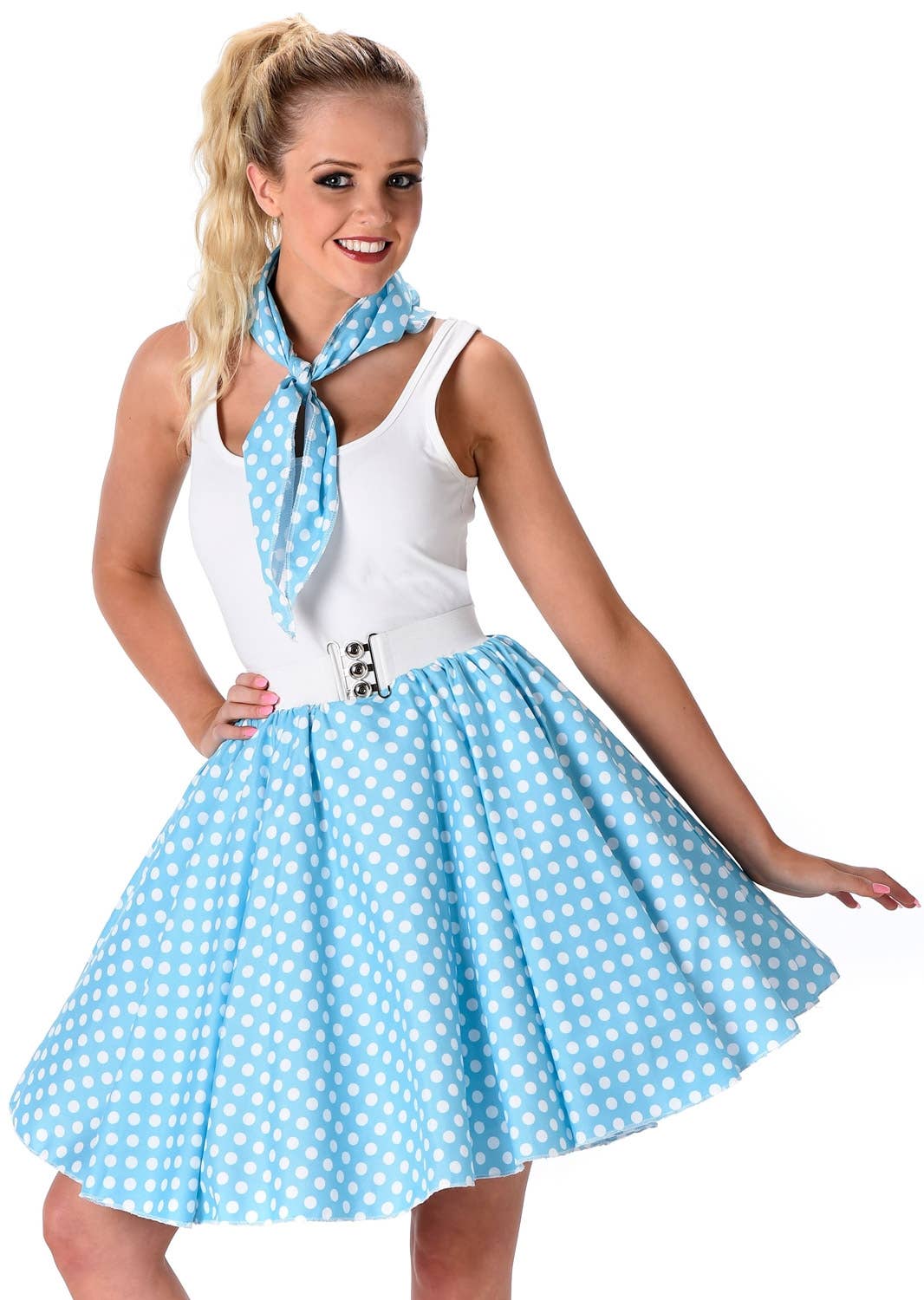 Blue 50s skirt sale
