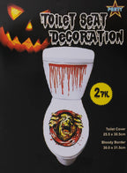 2 Pack Male Zombie Face Toilet Seat Halloween Decoration
