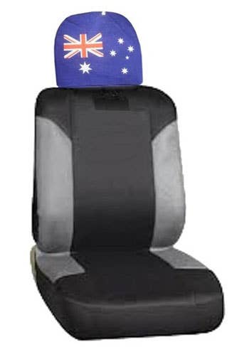 Aussie Flag Car Head Rest Cover Australia Day Merchandise - Main Image