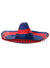 Red and Blue Aussie Sombrero with Pom Poms Australia Day Merchandise - Main Image