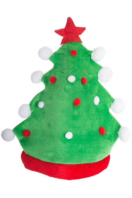 Adult'a Novelty Green Christmas Tree Costume Hat