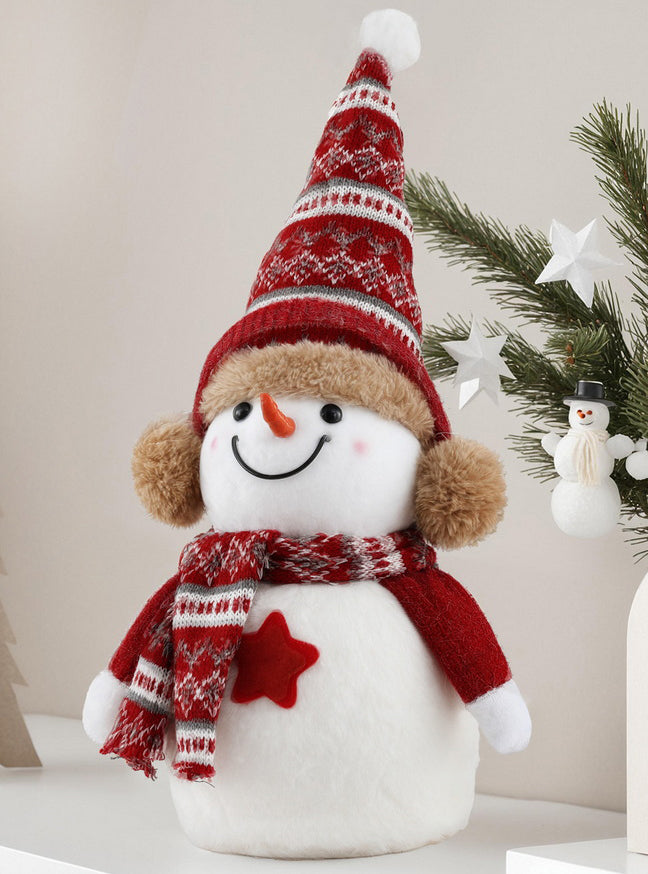 Cute Small 35cm Snowman Tabletop Christmas Decoration - Alternate Image 1