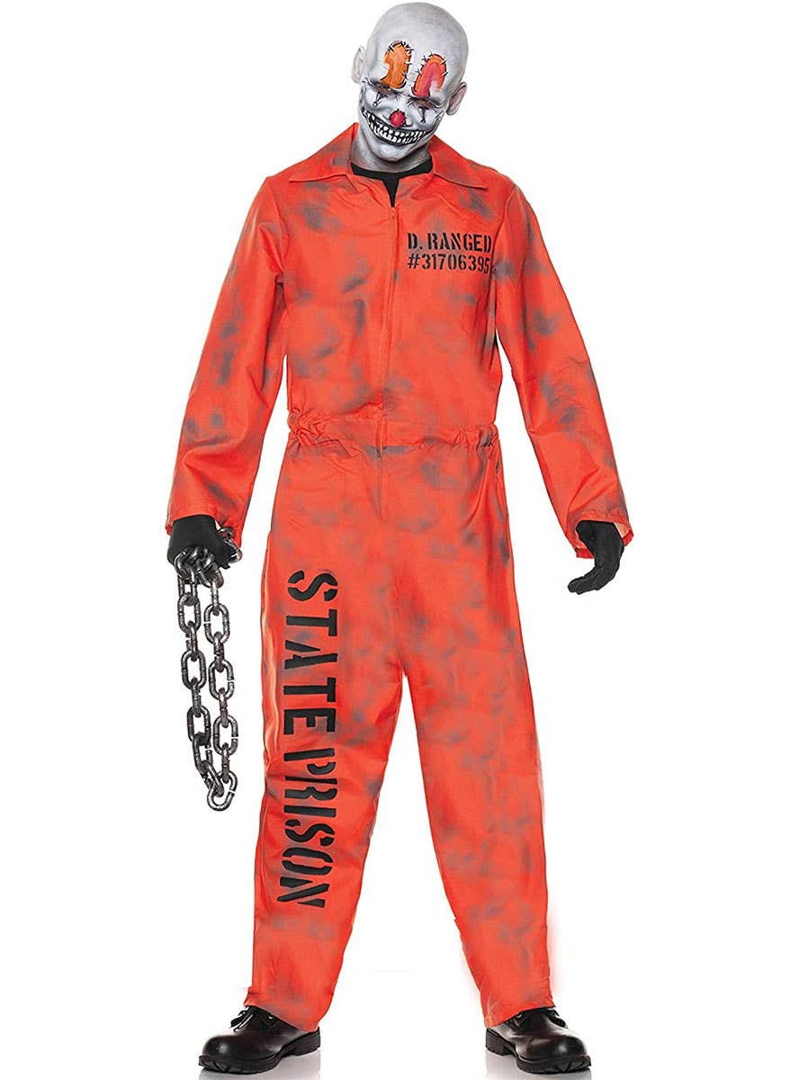 Teen Boys D-Ranged Prisoner Halloween Costume - Main Image