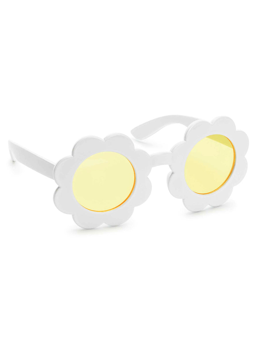 Daisy Party Yellow and White Kids Flower Shaped Glasses - Main Image
