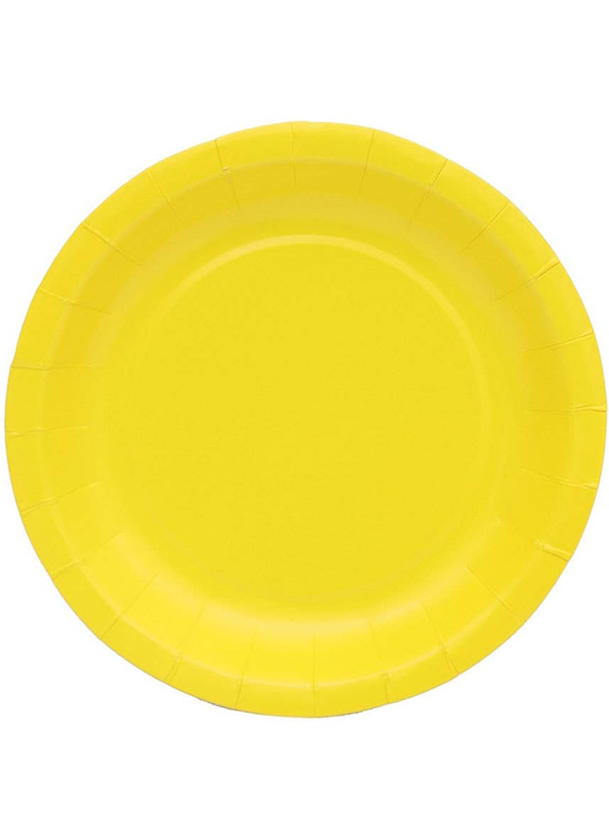Image of Dandelion Yellow 20 Pack 18cm Round Paper Plates