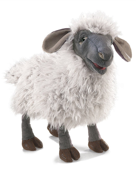 Dark Bleating Sheep Hand Puppet - Main Image