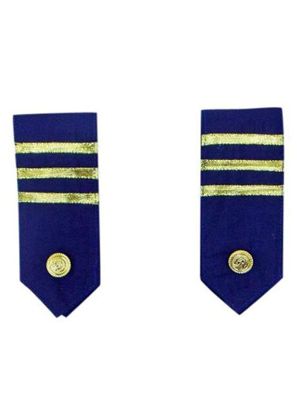 Dark Blue Military Costume Epaulettes - Main Image