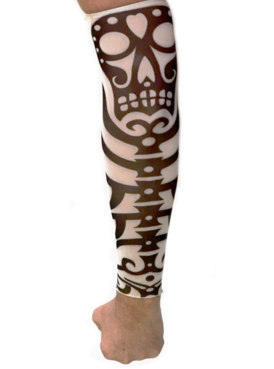 Day of the Dead Adults Single Costume Tattoo Sleeve - Main Image