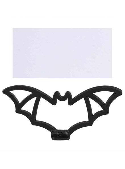 Deadly Soiree 4 Pack Black Metal Bat Shaped Place Card Holders – Main Image