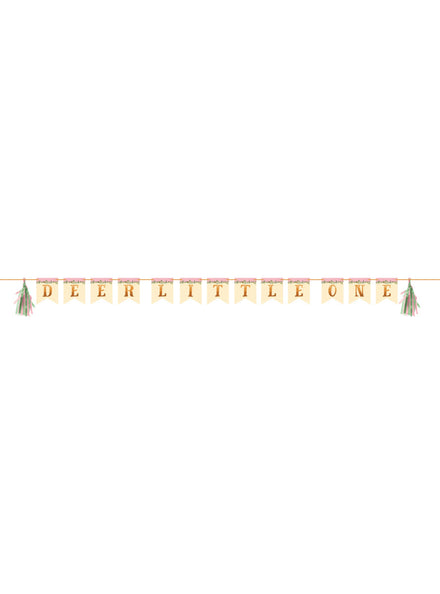 Deer Little One 228cm Ribbon Banner with Tassels - Main Image