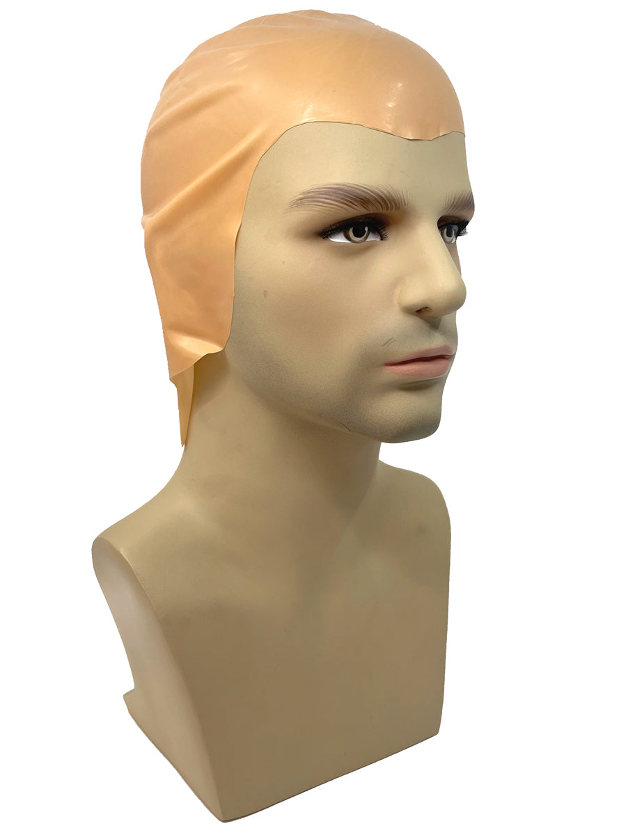 Deluxe Beige Skin Colour Latex Bald Cap Side Image