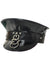 Image of Deluxe Peaked Black Vinyl Cap Festival Hat