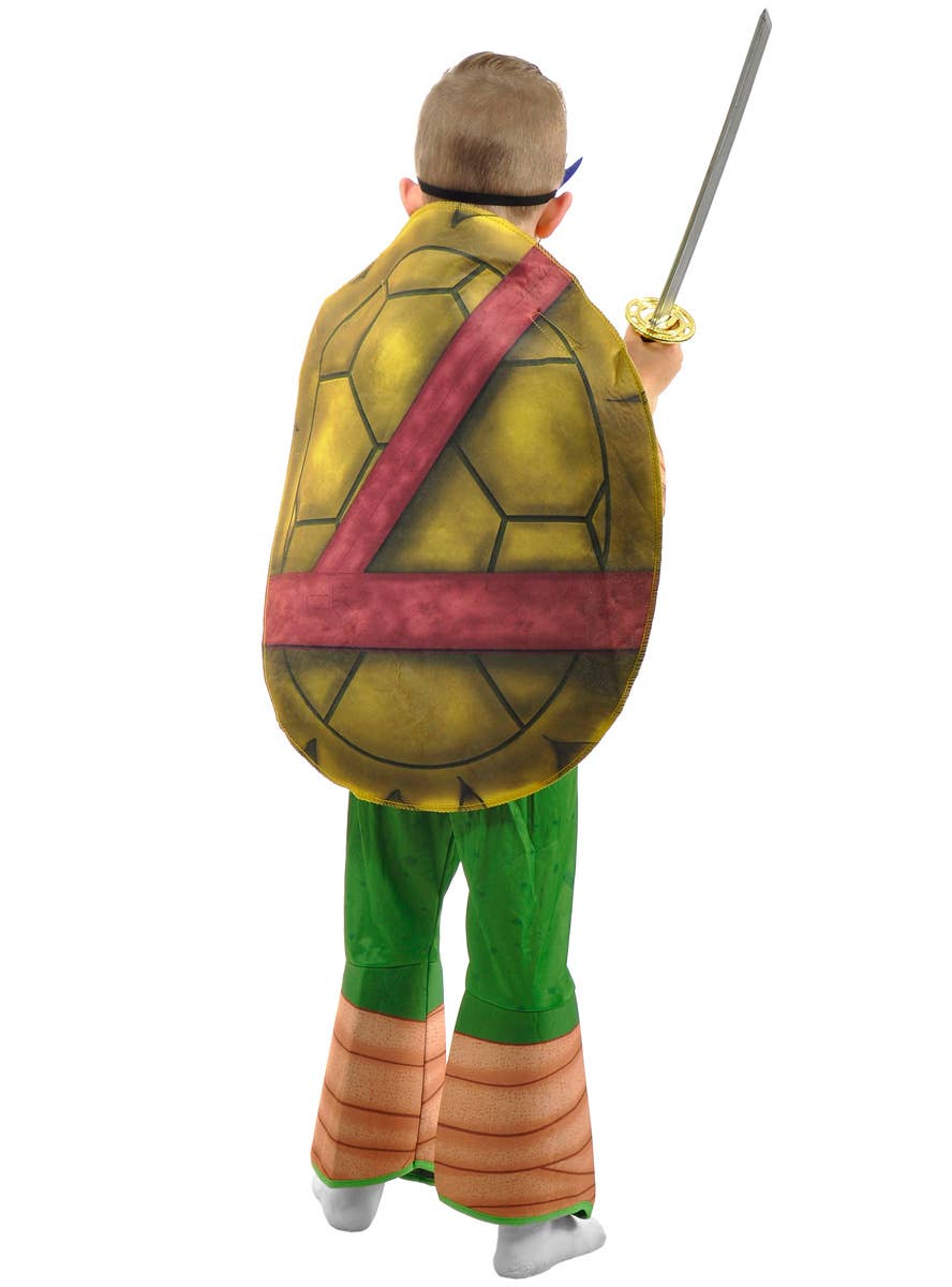 Blue Mask Karate Turtle Boys Fancy Dress Costume