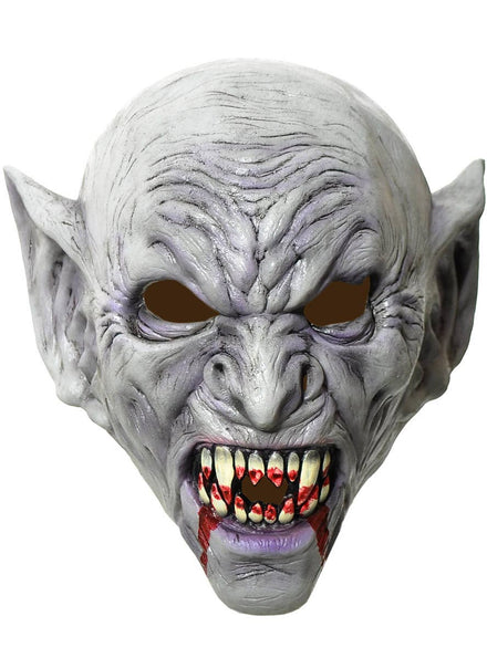 Image of Full Head Grey Vampire Latex Halloween Mask - Main Image