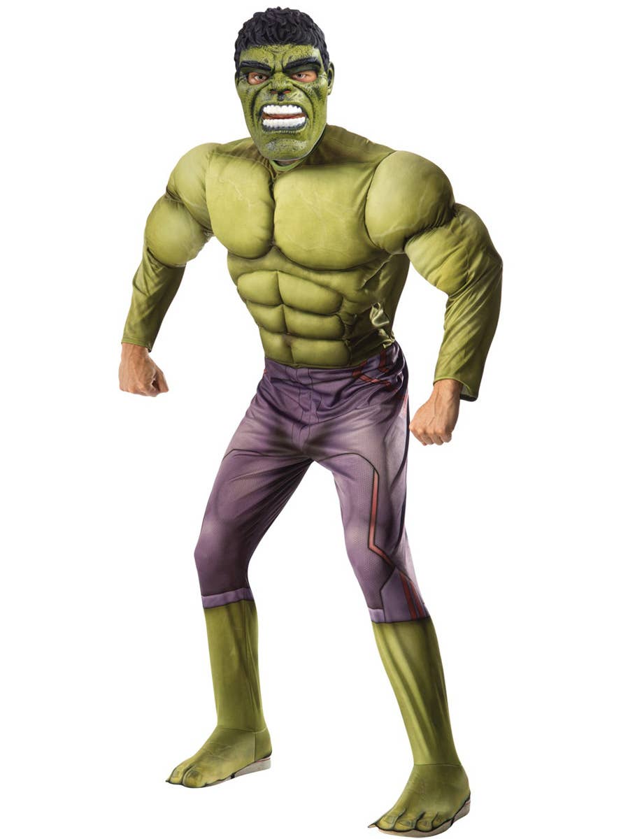 Image of The Hulk Deluxe Men's Avengers Costume